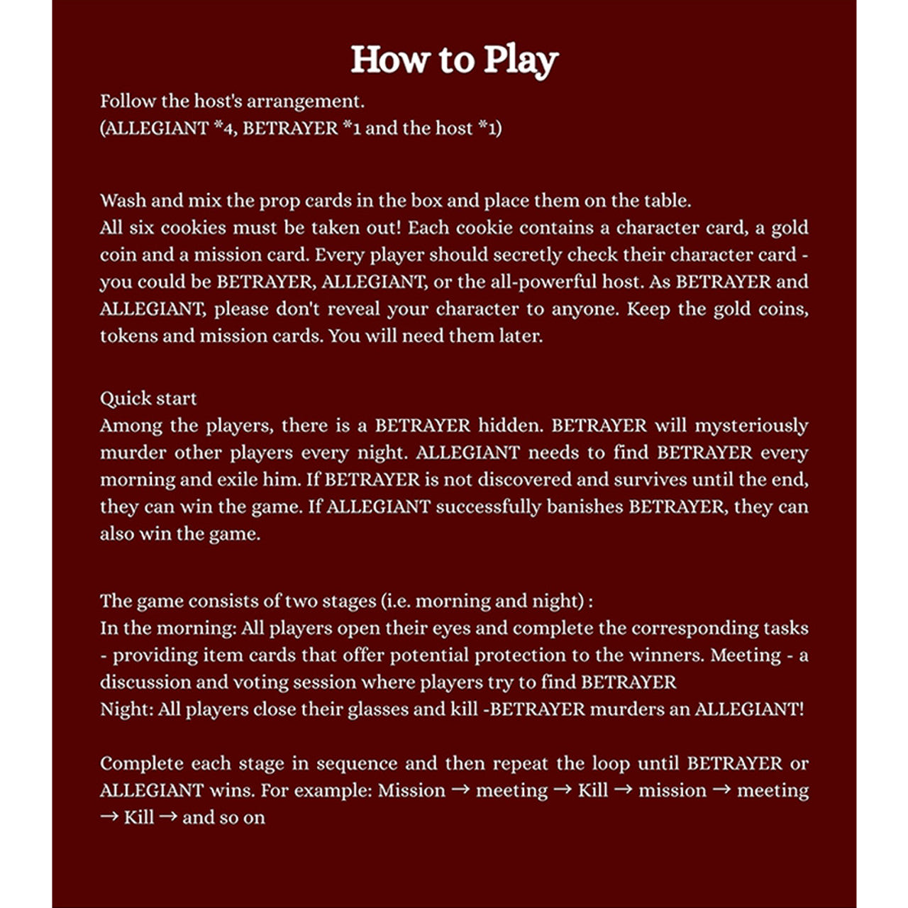 "Trust and betrayal" Game Theme Christmas Crackers