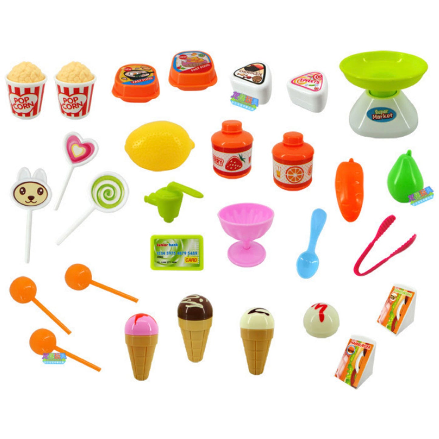 34pcs Kids Super Market play set