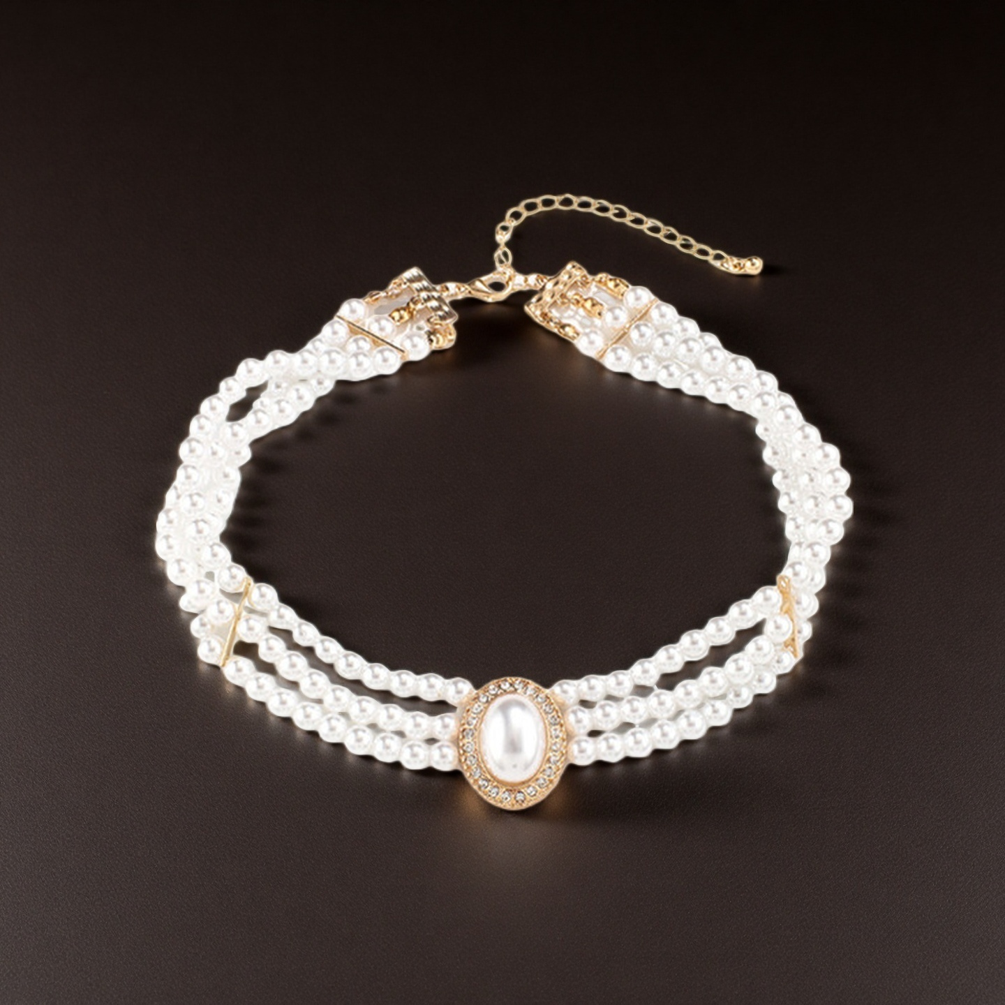 Vintage Multi-layer Pearl Necklace 6242