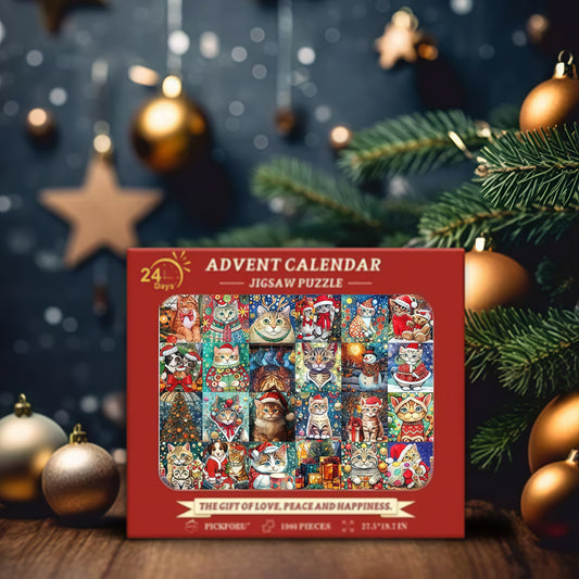 Christmas Miao Fun Countdown Puzzle Blind Box - 1008 pieces Dream Journey