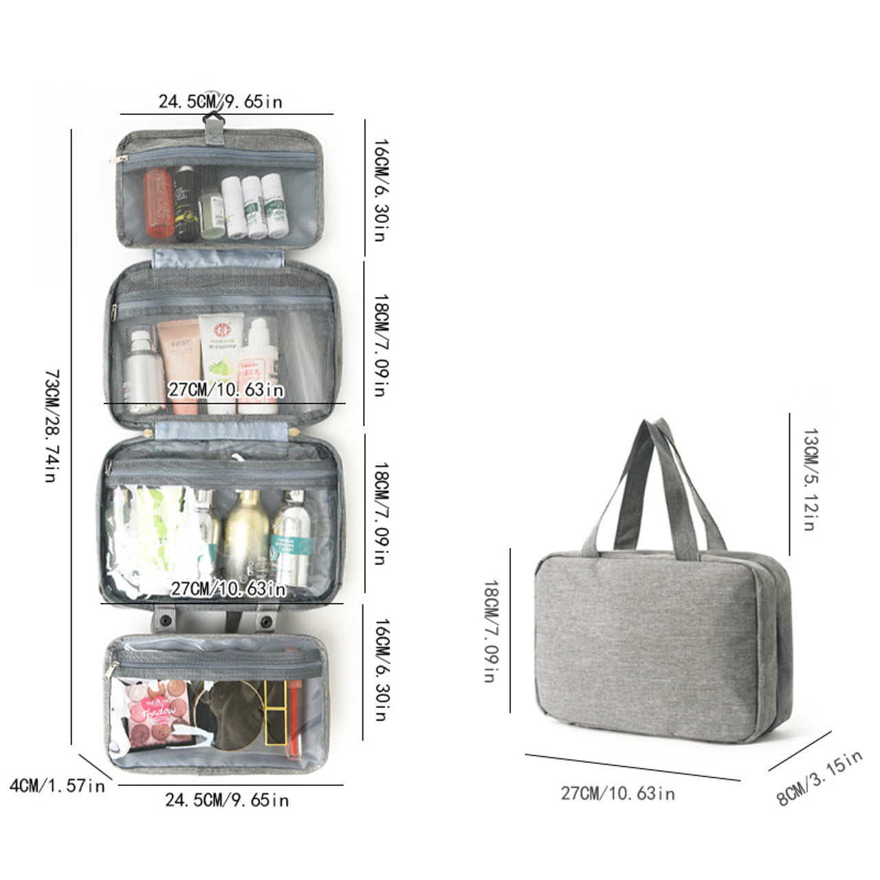 Four-Fold Dry Wet Separation Storage Bag