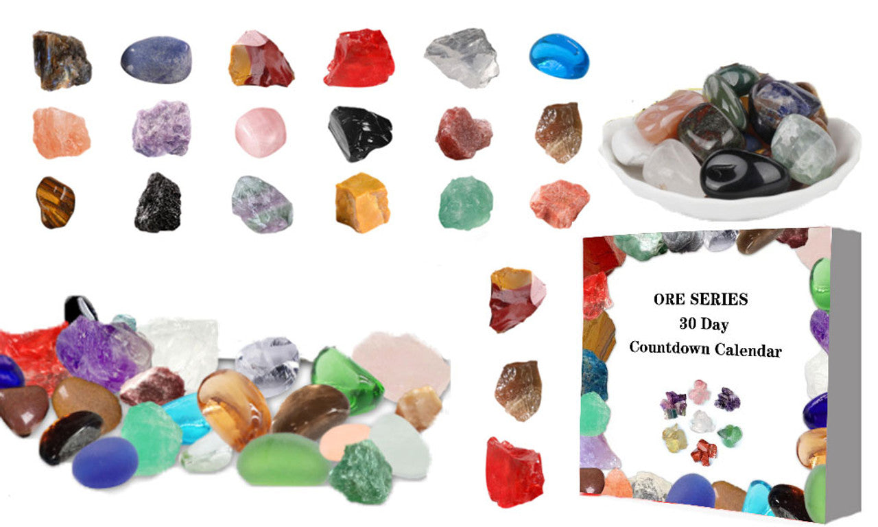 Mineral Crystal Stone 30-day countdown mystery box