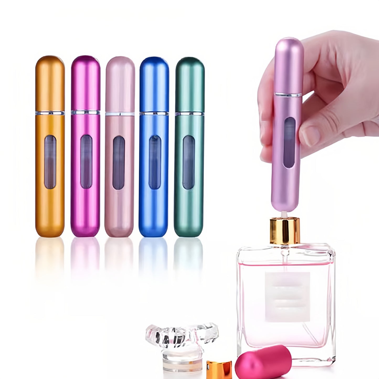 1-5pcs 8ML bottom filling spray perfume bottle