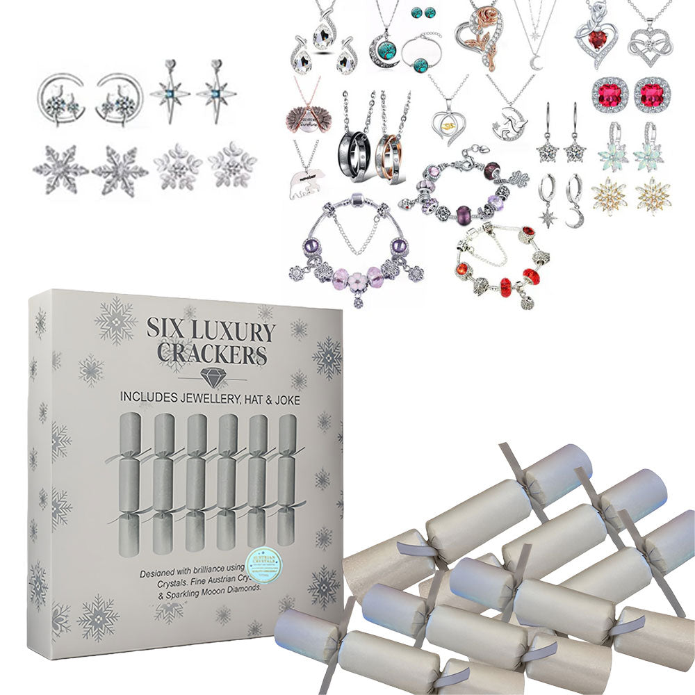 Luxury Jewelry Christmas Crackers – Elegant Festive Gifts with Sparkling Surprise Jewelry