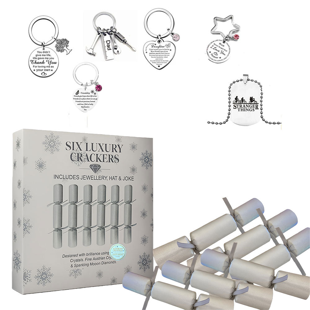 6PCS Keychain Surprise Crackers – Meaningful & Fun Keepsakes