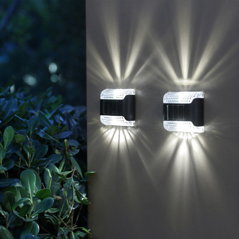 4PC solar lamp waterproof outdoor wall lamp
