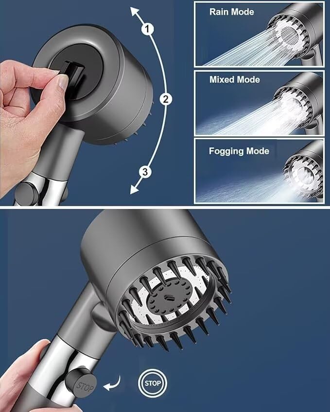 Pressurized shower head