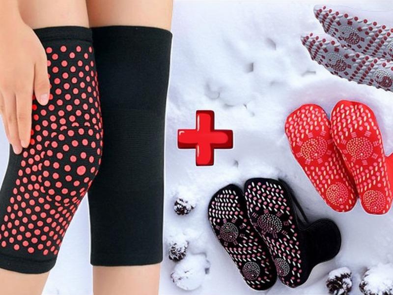 Self Heating Knee and Sock Set
