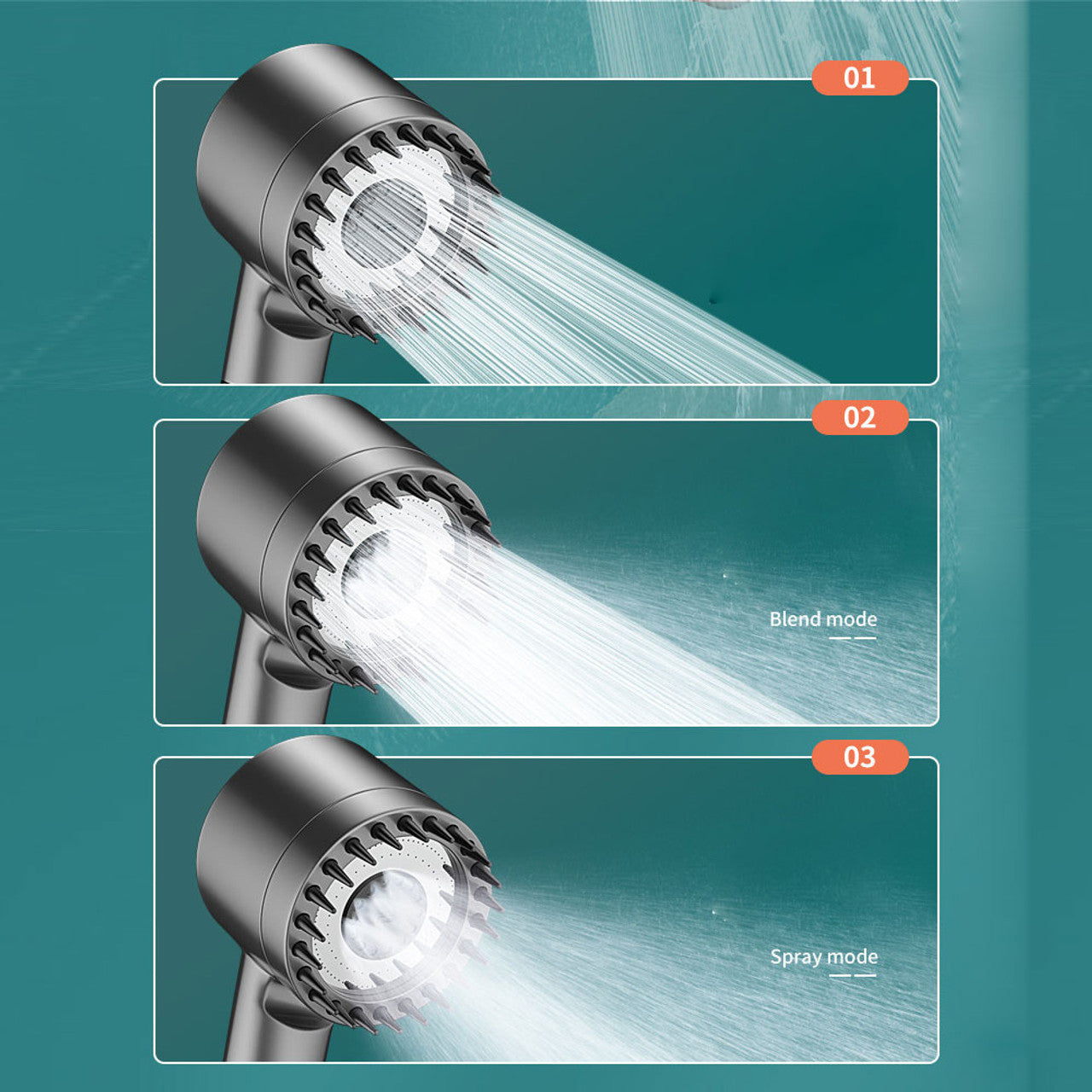 Pressurized shower head