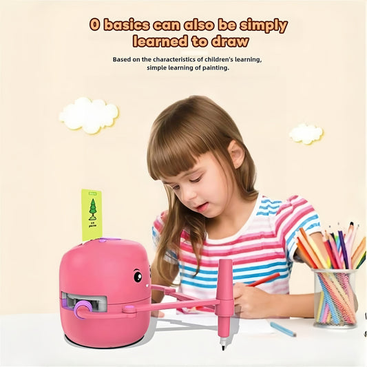 Educational Drawing Robot For Kids With Word Cards Voice Interaction Kids Drawing Robot