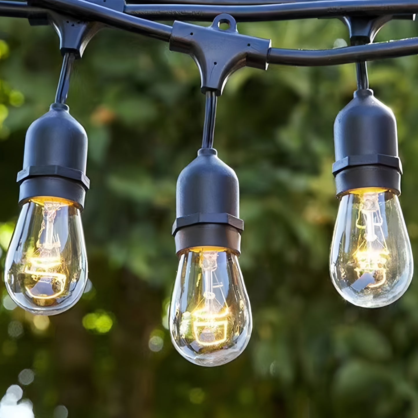 S14 Solar Waterproof Light String Outdoor Camping Canopy Decorative Light Garden Light String 5m10/10m20 pcs led