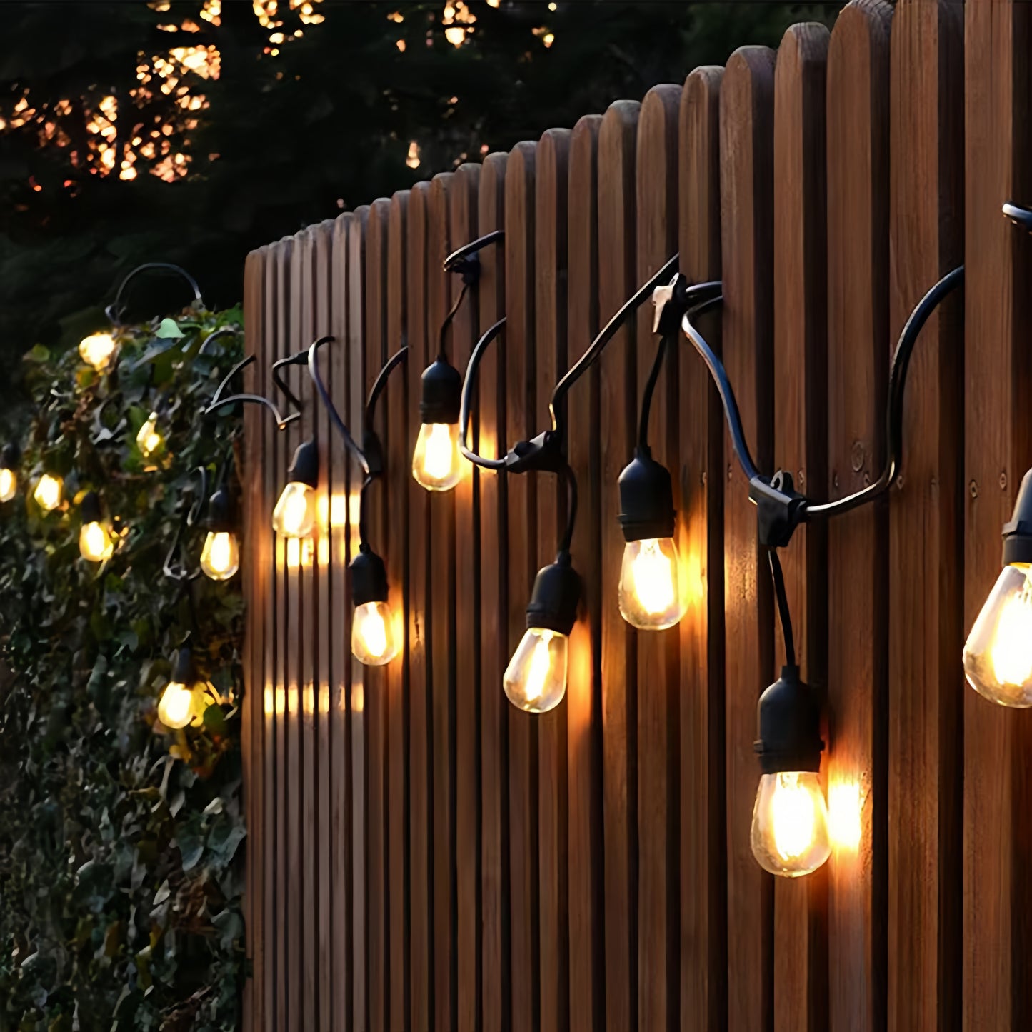 S14 Solar Waterproof Light String Outdoor Camping Canopy Decorative Light Garden Light String 5m10/10m20 pcs led