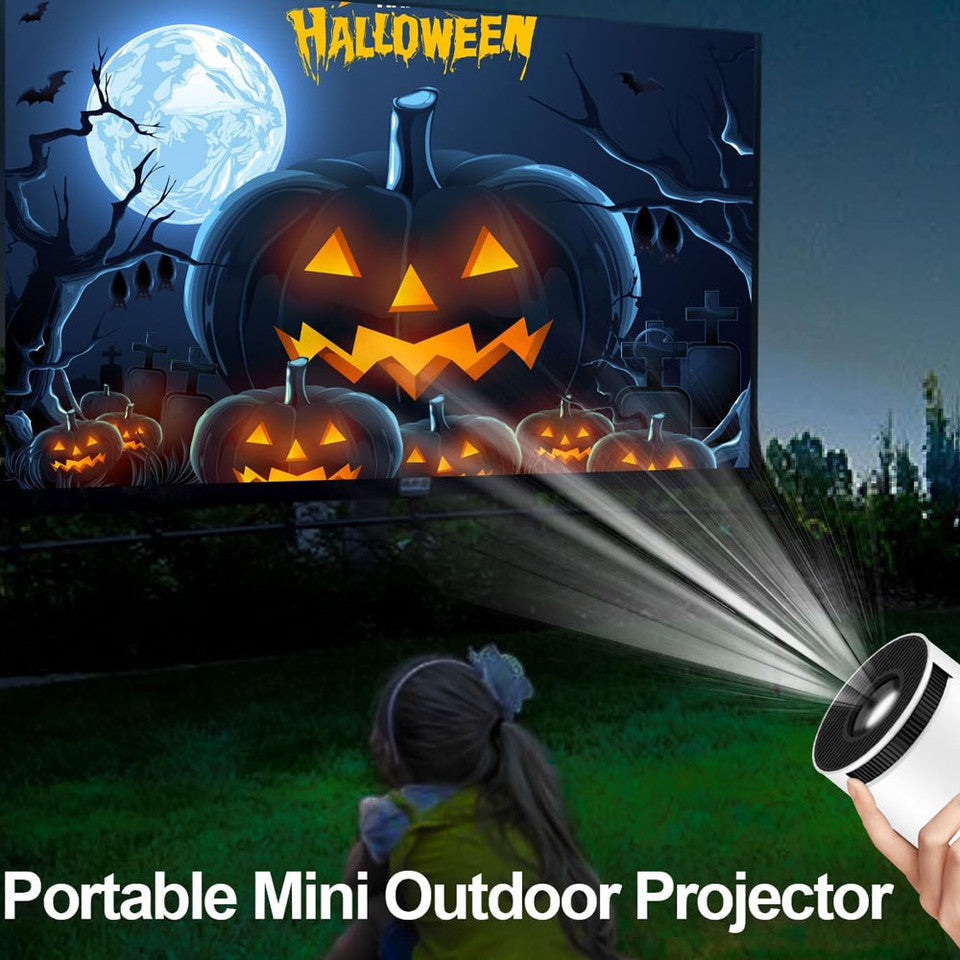 Android 11 F100 Mini Smart Projector Auto Horizontal Correction180°Rotatable