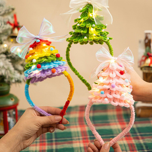 Christmas Tree Headband Christmas Headdress Luminous