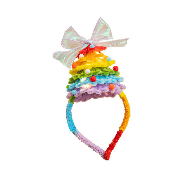 Christmas Tree Headband Christmas Headdress Luminous