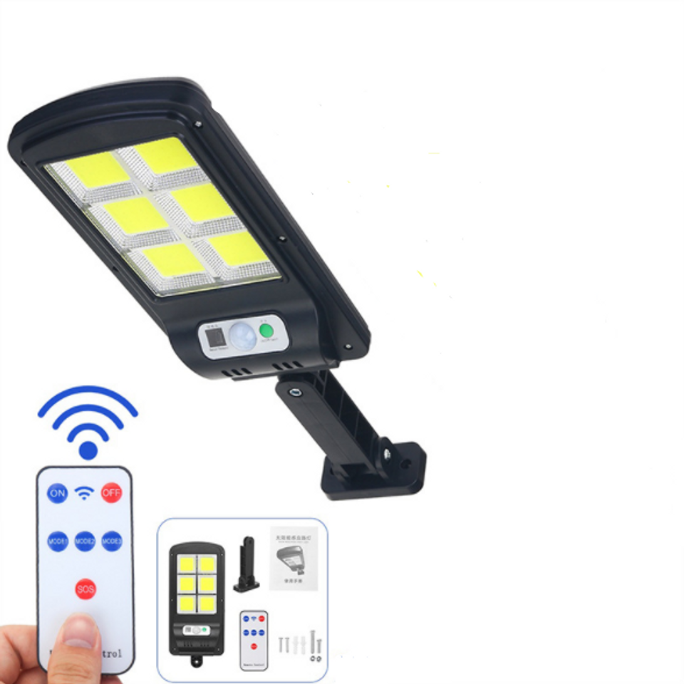 Outdoor solar sensor garden light with remote control