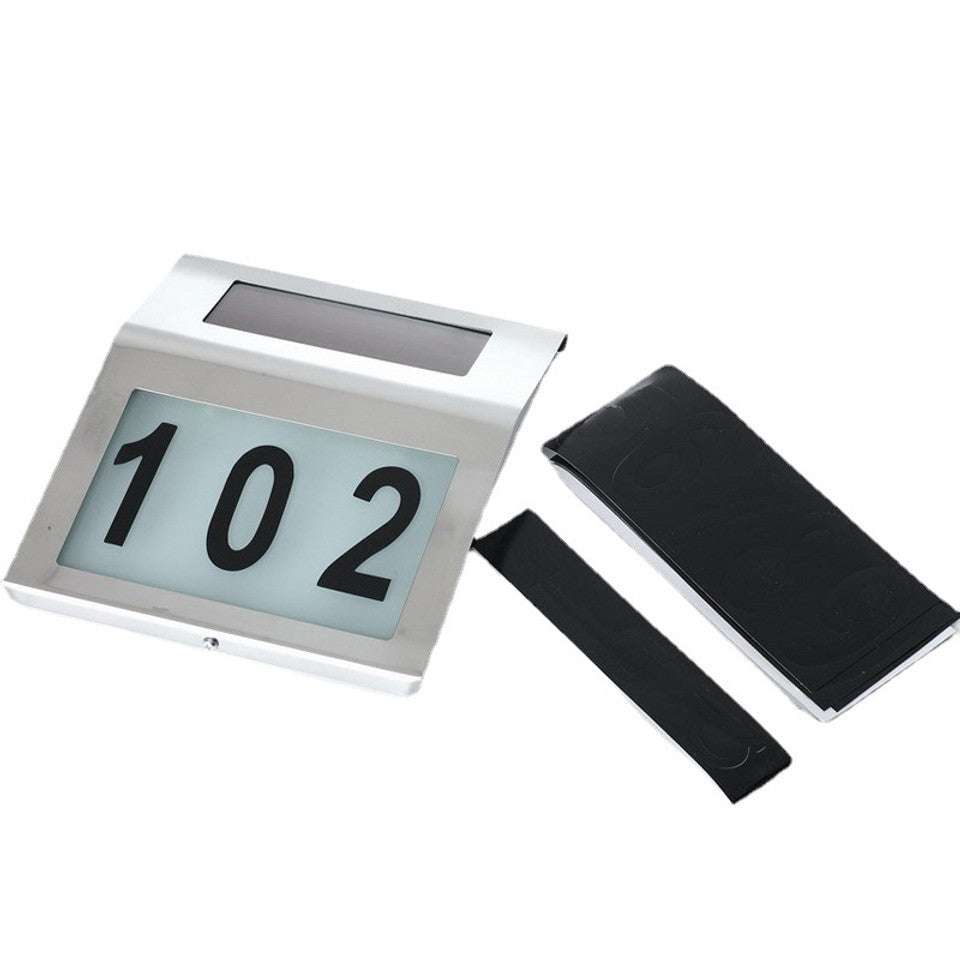 Solar stainless steel door lamp