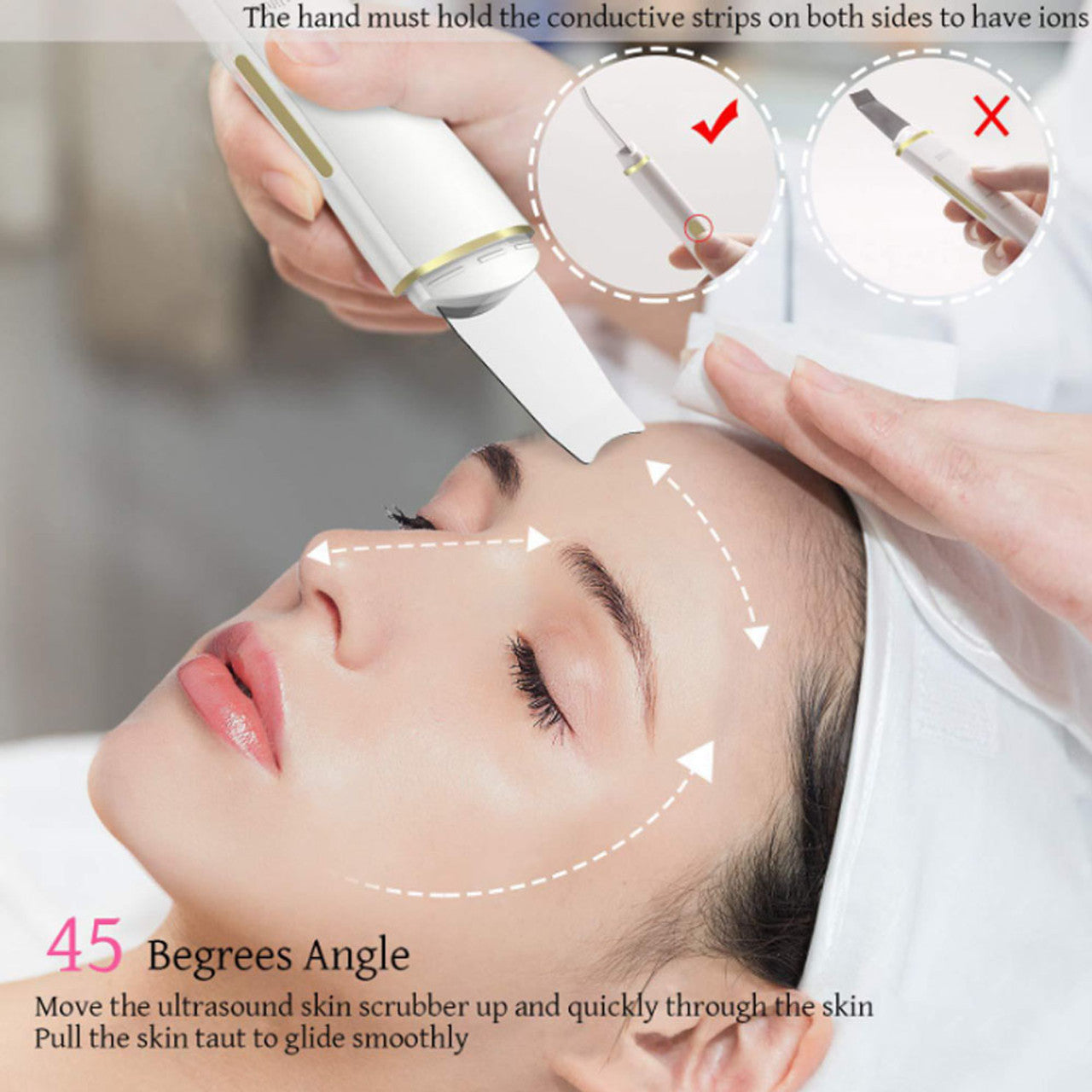 Ultrasonic Blackhead Dead Skin Keratin Scraping Massage Tool
