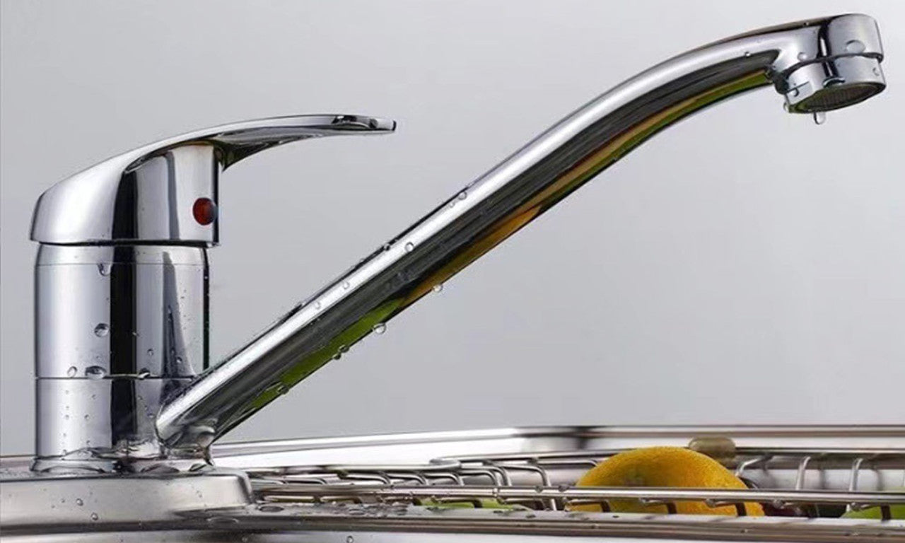 Zinc alloy kitchen faucet can rotate both hot and cold
