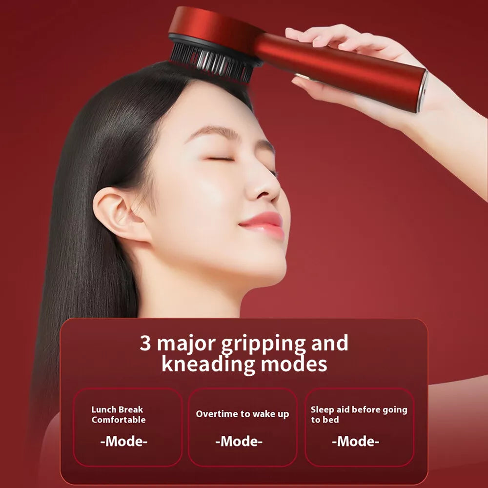 Lovii 3 In 1 Red Light Scalp Massager Brush Cordless Hair Oil Applicator Massage Comb