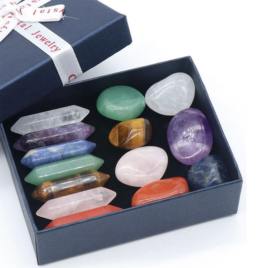 14-Piece Chakra Crystals and Gemstones Set