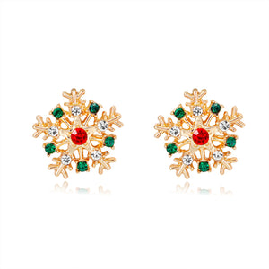 Christmas Snowflake Stud Earrings