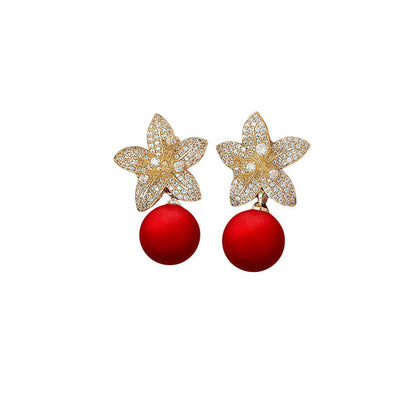 Three -Dimensional Petal earrings Flower Earrings 5915