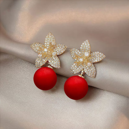 Three -Dimensional Petal earrings Flower Earrings 5915