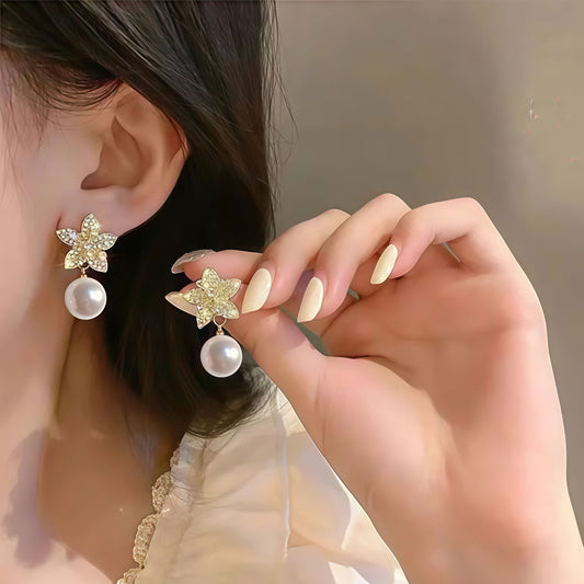 Three -Dimensional Petal earrings Flower Earrings 5915