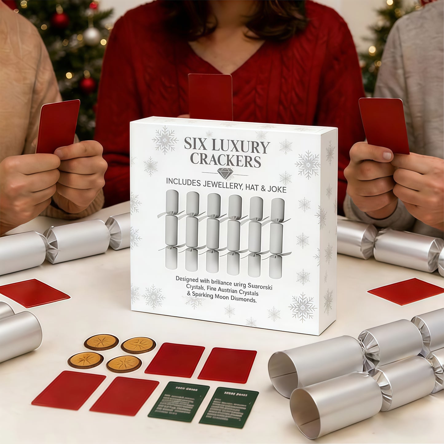 "Trust and betrayal" Game And Jewelry Theme Christmas Crackers