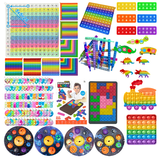 Stress-relieving and educational Children's Finger Press Sensory Bubble Fun Series