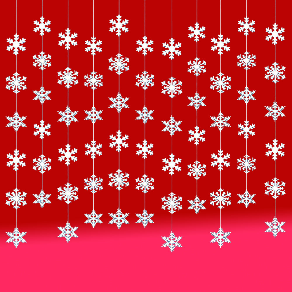 Snowflake Ceiling Decor - Christmas Indoor Hanging Ornament SET