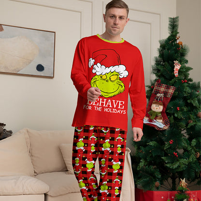 The Grinch Inspired Matching Family Christmas Pyjamas – Soft Cotton Blend, Machine Washable