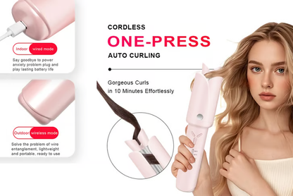 32mm Automatic Ceramic-Coated Hair Curling Iron