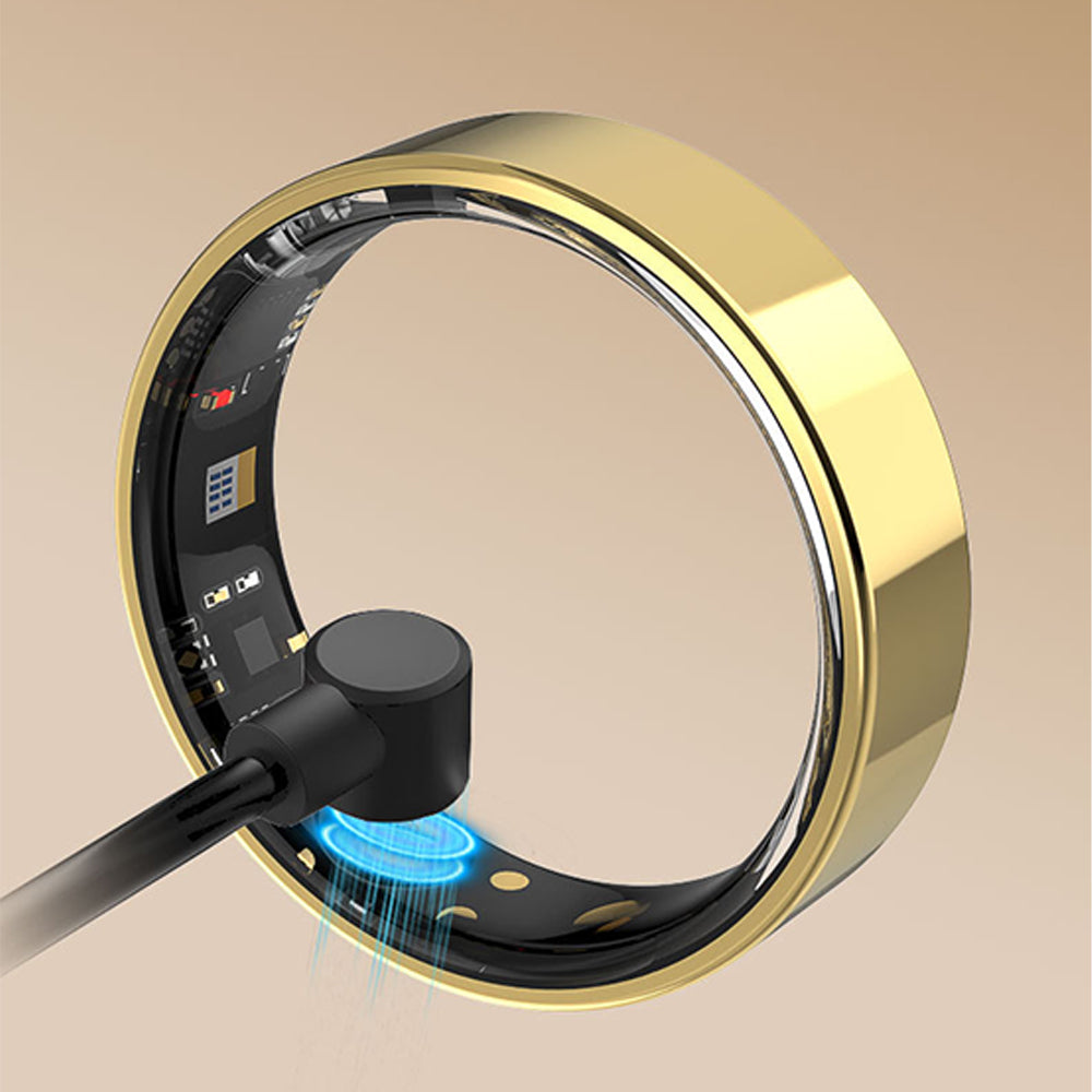 Heart Rate, Blood Oxygen, Sleep Health Monitoring, Exercise Step Counting, Waterproof Smart Ring