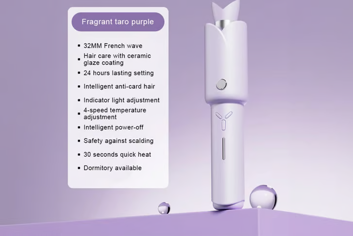 32mm Automatic Ceramic-Coated Hair Curling Iron