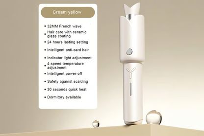 32mm Automatic Ceramic-Coated Hair Curling Iron