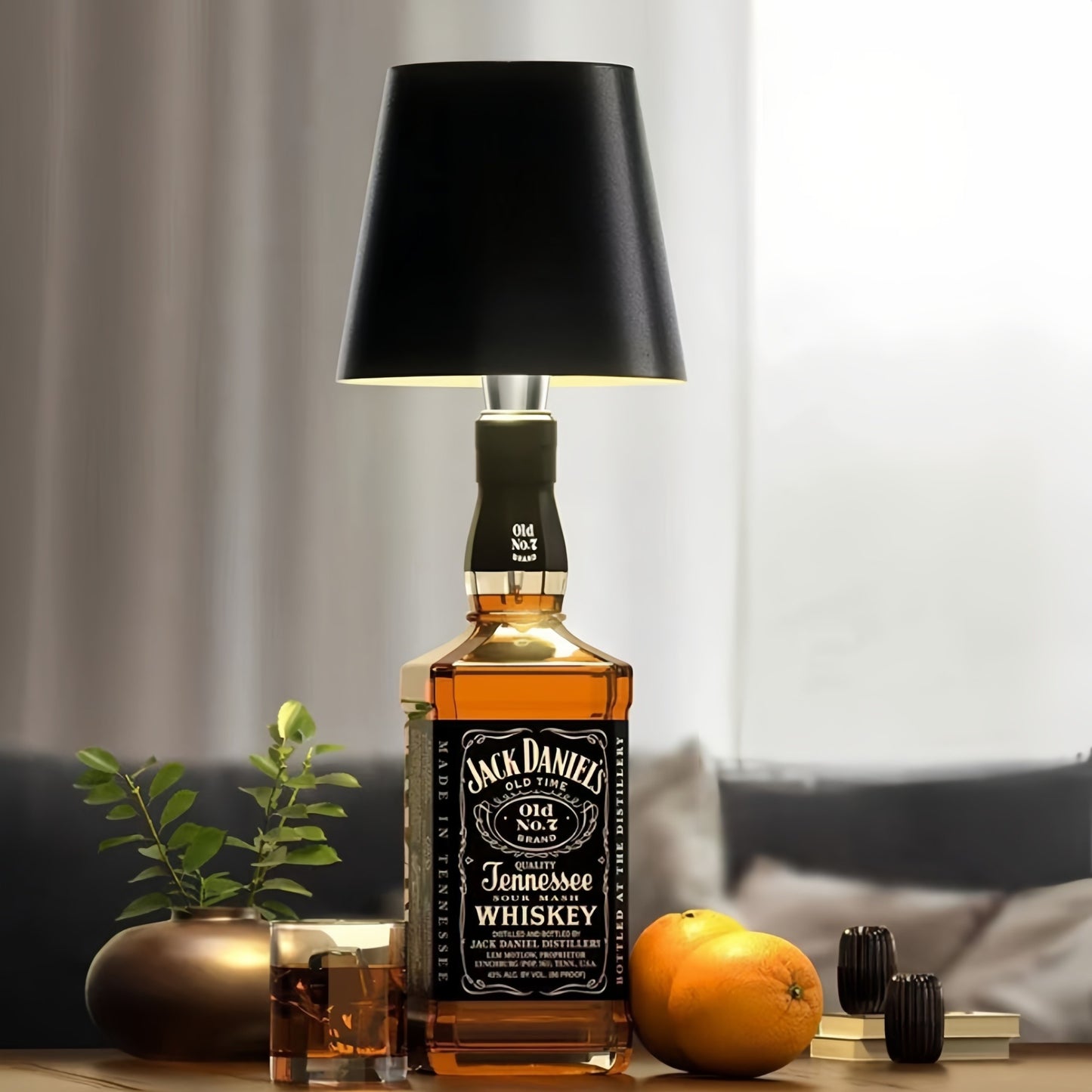 Wireless Bottle Lamp Portable Creative Rechargeable Touch Lamp
