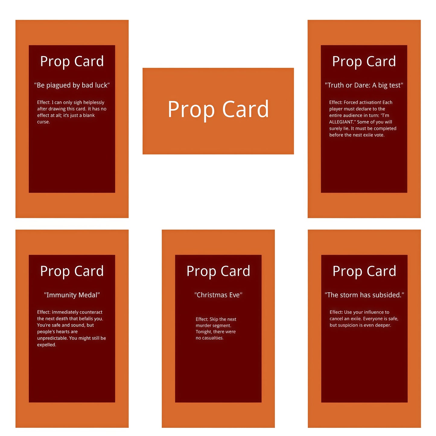 "Trust and betrayal" Game And Jewelry Theme Christmas Crackers