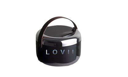 T-LOVII Desktop Trash Can Home Mini Retro Storage Barrel 7670