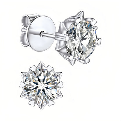 Women Moissanite Element Earrings 8599