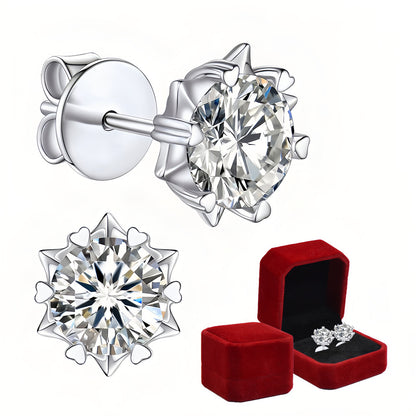 Women Moissanite Element Earrings 8599