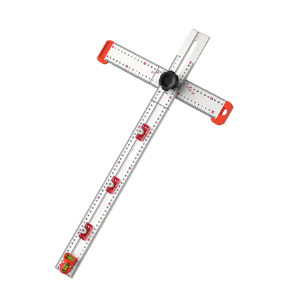 Precision T-Square Ruler With Adjustable Slide