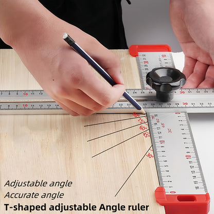 Precision T-Square Ruler With Adjustable Slide