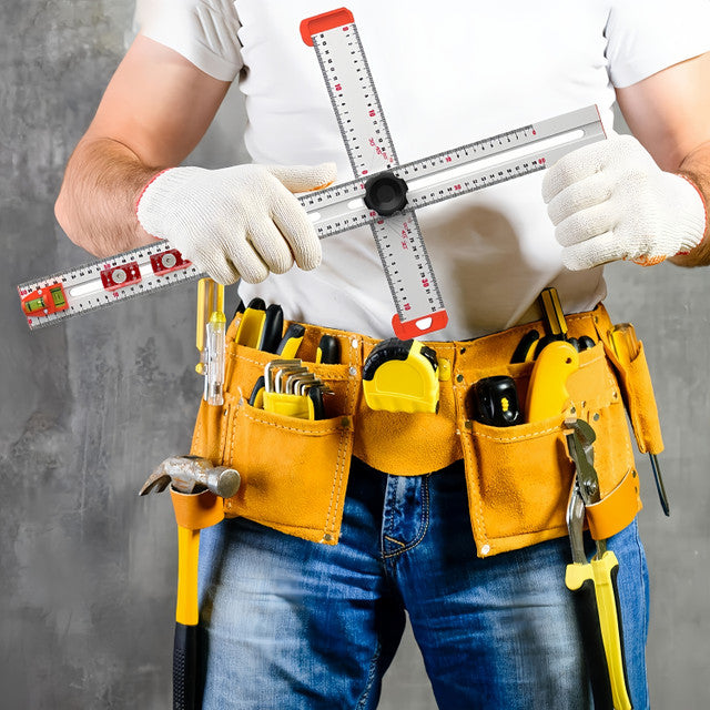 Precision T-Square Ruler With Adjustable Slide