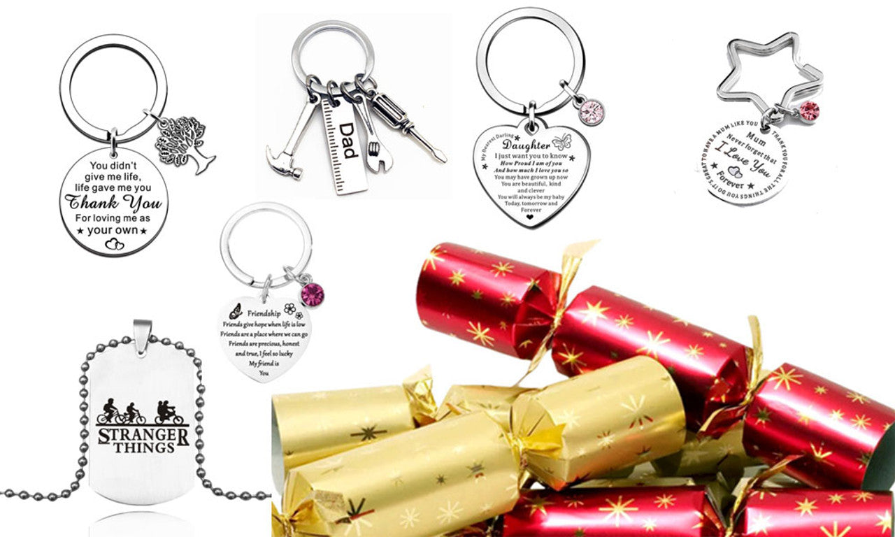 6PCS Keychain Surprise Crackers – Meaningful & Fun Keepsakes