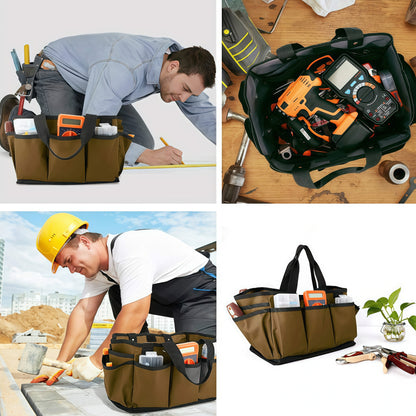 14 Inch Gardening Tote Bag Deluxe Garden Tool Storage Bag and Home Organizer with Pockets