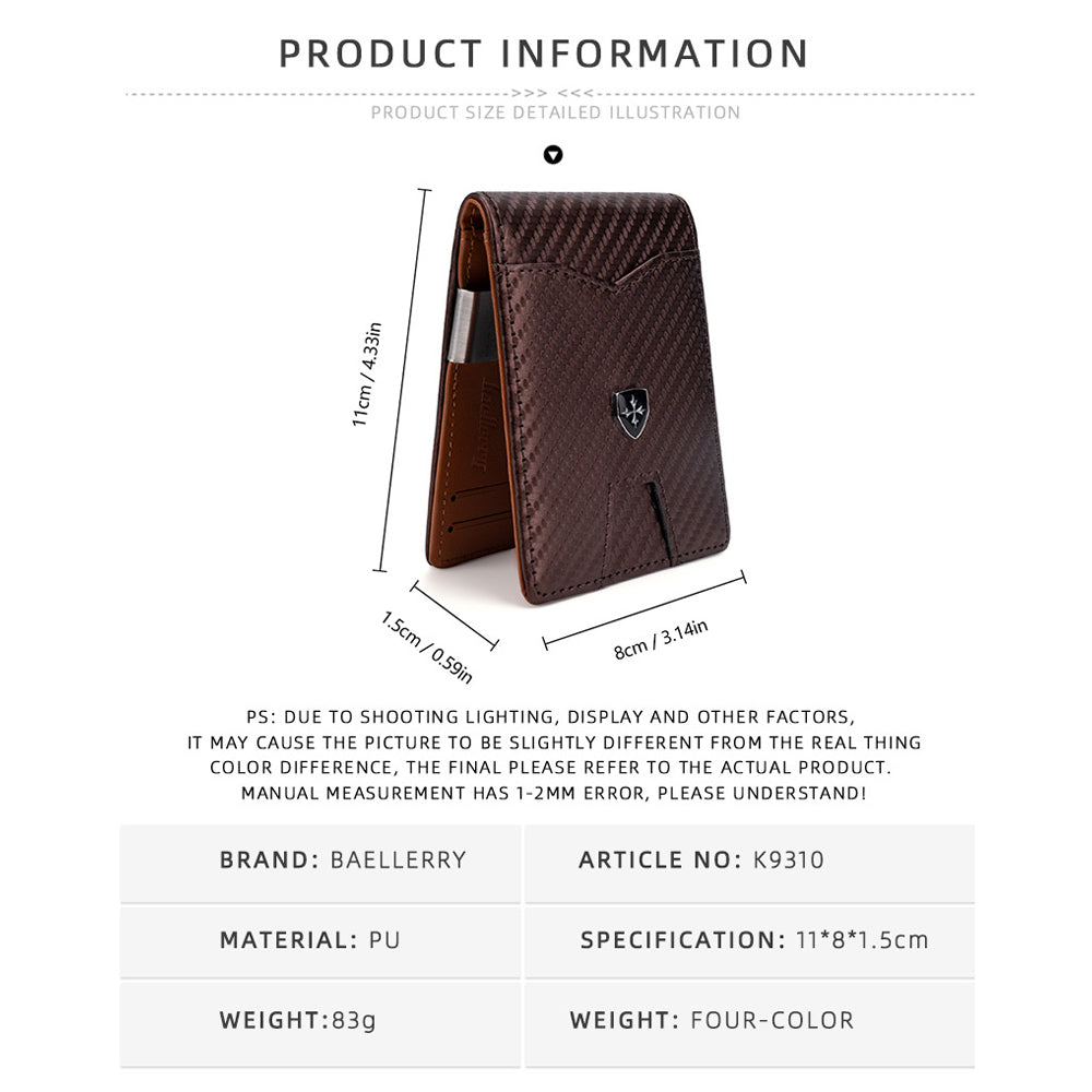 Bi-Fold Carbon Fiber Wallet
