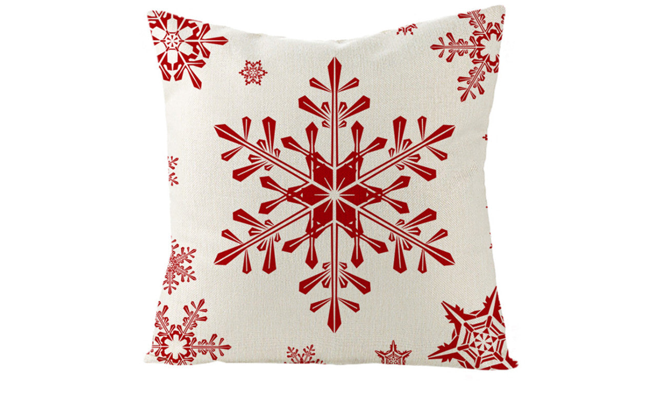 Set of 4 Christmas Pillowcase Red Sofa Pillow Pillow
