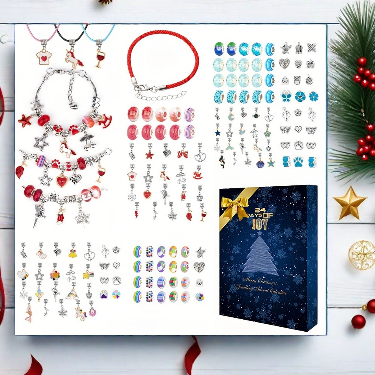 Xmas 24 Days Bracelet Advent Calendar